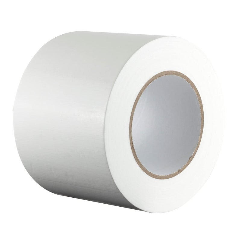 GTSE Wide Duct Tape, White, 4 Inches x 55 Yards (164 ft), Heavy Duty, Waterproof Repair Tape for Indoor or Outdoor Use, 1 Roll - Image 1